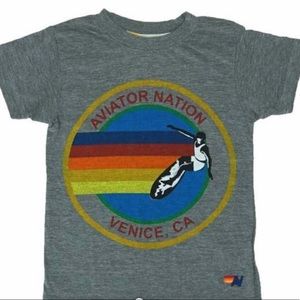 Aviator Nation⚡️ Heather Grey Tee size 4 Y